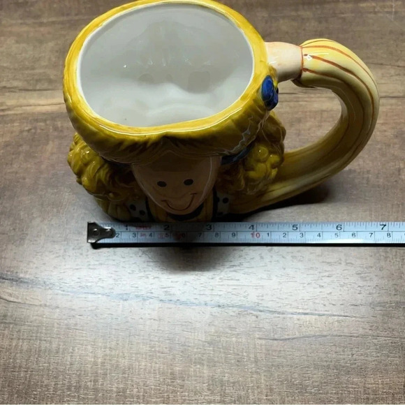 NEW Vintage 2001 Ceramic Full Face Teacher Girl Blonde Hair Coffee Mug - Picture 7 of 9
